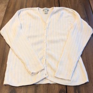 L.L. Bean cable knit cardigan